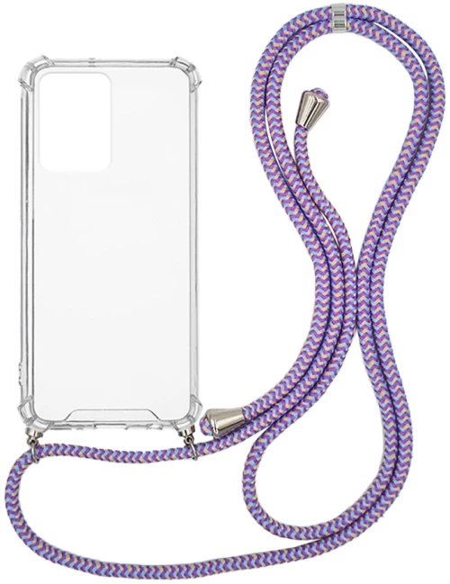 Θήκη Σιλικόνης με Κορδόνι Sonique Armor Clear Samsung Galaxy A33 5G Rainbow Λιλά - Sonique - Rainbow Λιλά - Galaxy A33 5G