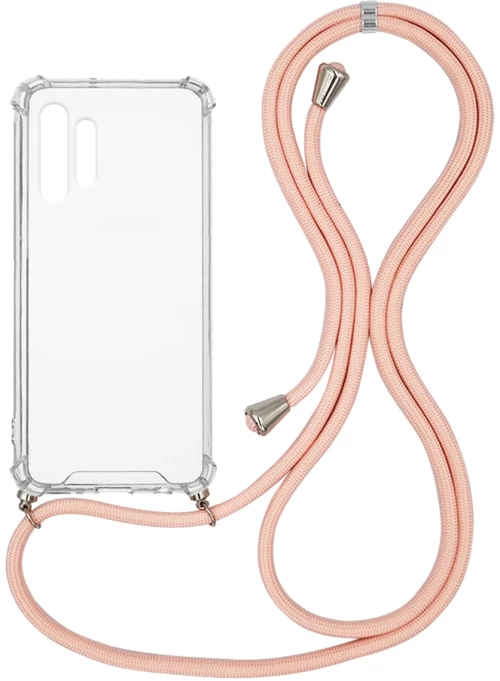 Θήκη Σιλικόνης με Κορδόνι Sonique Armor Clear Samsung Galaxy A32 4G Ροζ - Sonique - Ροζ - Galaxy A32 4G