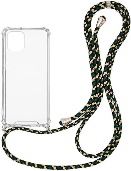 Θήκη Σιλικόνης με Κορδόνι Sonique Armor Clear Samsung Galaxy A03 4G Rainbow Πράσινο - Sonique - Rainbow Πράσινο - Galaxy A03 4G