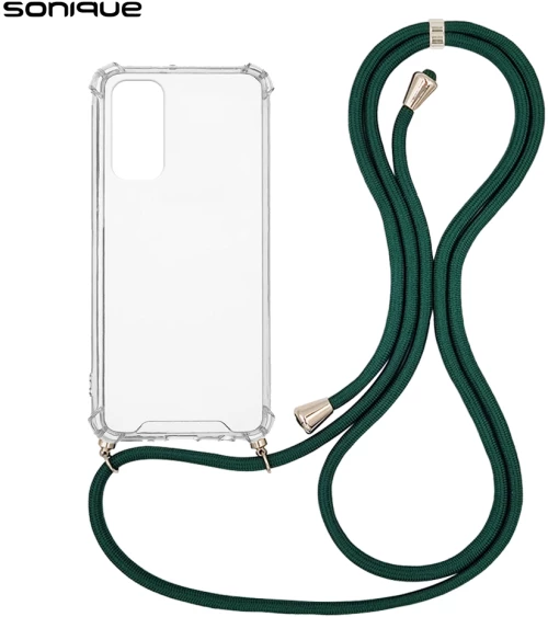 Θήκη Σιλικόνης με Κορδόνι Sonique Armor Clear Xiaomi Xiaomi 12 Lite Πράσινο Σκούρο - Sonique - Πράσινο Σκούρο - Xiaomi 12 Lite