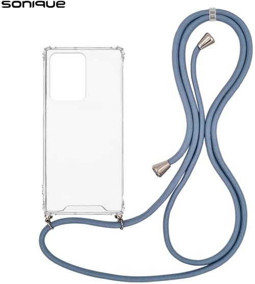 Θήκη Σιλικόνης με Κορδόνι Sonique Armor Clear Xiaomi Xiaomi 11T / Xiaomi 11T Pro Μπλε Γκρι - Sonique - Μπλε Γκρι - Xiaomi 11T, Xiaomi 11T Pro