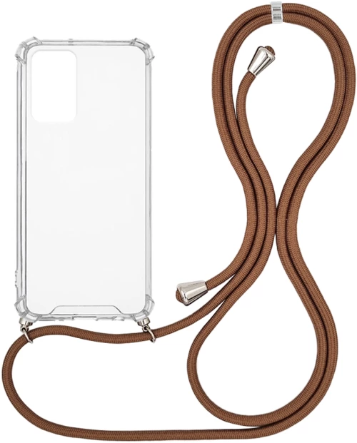 Θήκη Σιλικόνης με Κορδόνι Sonique Armor Clear Xiaomi Poco M4 Pro 5G / Redmi Note 11s 5g Καφέ - Sonique - Καφέ - POCO M4 Pro 5G, Redmi Note 11s 5g