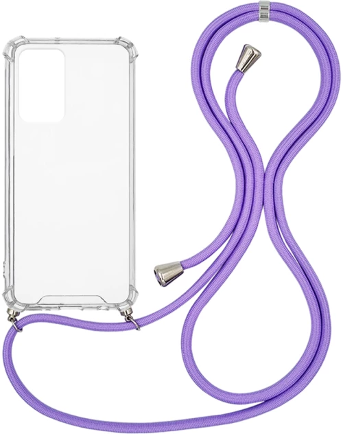 Θήκη Σιλικόνης με Κορδόνι Sonique Armor Clear Xiaomi Redmi Note 11 4G / Redmi Note 11S Λιλά - Sonique - Λιλά - Redmi Note 11 4G, Redmi note 11S