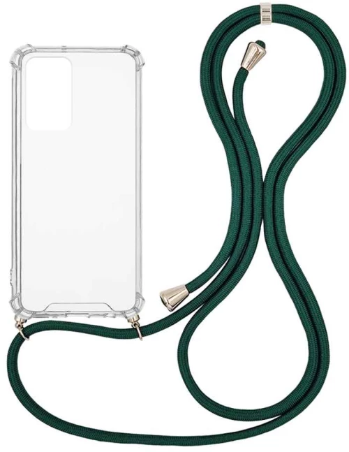 Θήκη Σιλικόνης με Κορδόνι Sonique Armor Clear Xiaomi Redmi Note 11 4G / Redmi Note 11S Πράσινο Σκούρο - Sonique - Πράσινο Σκούρο - Redmi Note 11 4G, Redmi note 11S