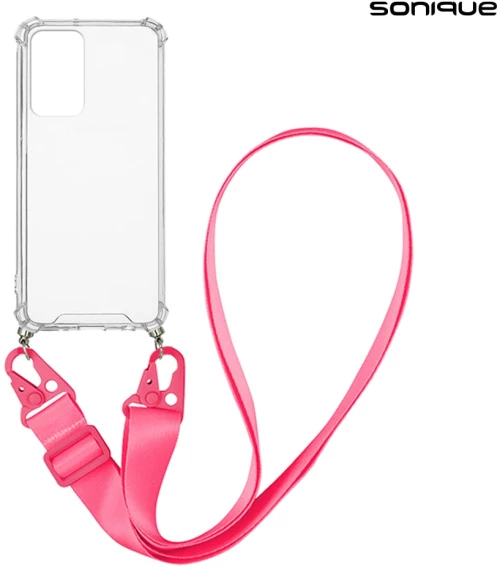 Θήκη Σιλικόνης με Strap Sonique Armor Clear Samsung Galaxy A23 5G / Galaxy A23 4G Φουξ - Sonique - Φουξ - Galaxy A23 4G, Galaxy A23 5G