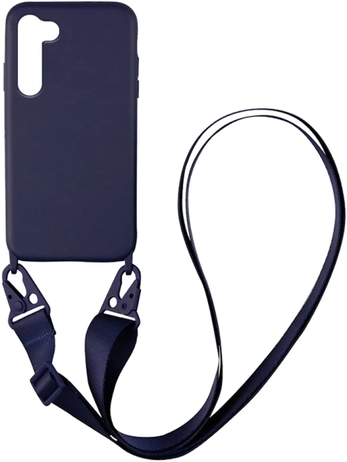 Θήκη CarryHang Liquid Silicone Strap Samsung Galaxy S23 Plus Μπλε Σκούρο - My Colors - Μπλε Σκούρο - Galaxy S23 Plus