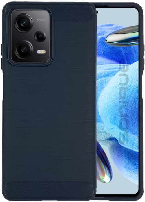 Θήκη Σιλικόνης Sonique Carbon Brushed Xiaomi Redmi Note 12 Pro 5G / Poco X5 Pro 5G Μπλε - Sonique - Μπλέ - Poco X5 Pro 5G, Redmi Note 12 Pro 5G