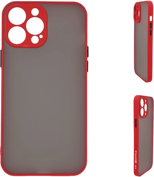 Θήκη Σιλικόνης Color Button Bumper Sonique Apple iPhone 13 Pro Max Κόκκινο - Sonique - Κόκκινο - iPhone 13 Pro Max