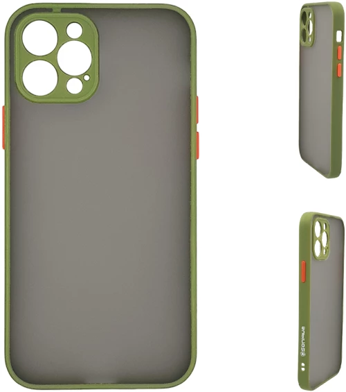 Θήκη Σιλικόνης Color Button Bumper Sonique Apple iPhone 12 Pro Max Πράσινο Ανοιχτό - Sonique - Πράσινο Ανοιχτό - iPhone 12 Pro Max