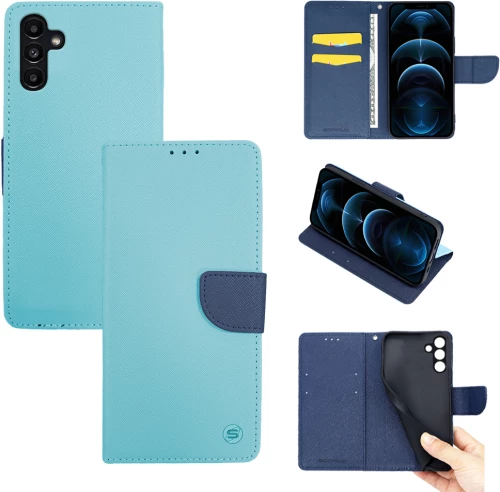 Θήκη Βιβλίο Sonique Trend Book Samsung Galaxy A13 5G / Galaxy A04s Σιέλ / Σκούρο Μπλε - Sonique - Σιέλ / Σκούρο Μπλε - Galaxy A04s, Galaxy A13 5G