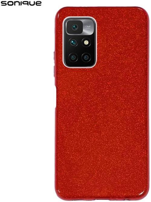 Θήκη Σιλικόνης Sonique Shiny Xiaomi Redmi 10 / Redmi 10 2022 Κόκκινο - Sonique - Κόκκινο - Redmi 10, Redmi 10 2022