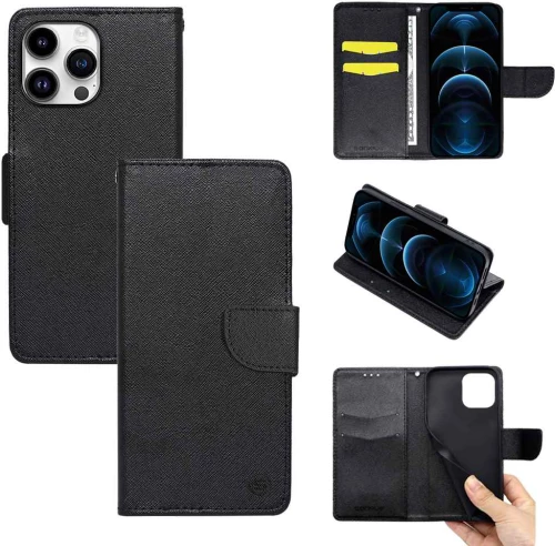 Θήκη Βιβλίο Sonique Trend Book Apple iPhone 14 Pro Max Μαύρο - Sonique - Μαύρο - iPhone 14 Pro Max