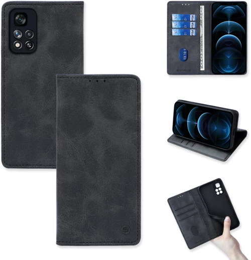 Θήκη Βιβλίο Vintage Magnet Book Sonique Xiaomi Redmi Note 11 Pro Plus 5G Μαύρο - Sonique - Μαύρο - Redmi Note 11 Pro Plus 5G