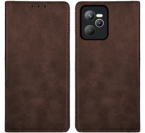 Θήκη Βιβλίο Vintage Magnet Book Sonique Realme C35 Καφέ - Sonique - Καφέ - Realme C35