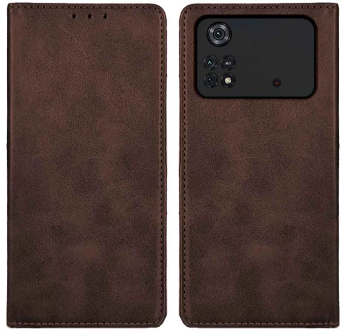 Θήκη Βιβλίο Vintage Magnet Book Sonique Xiaomi Poco X4 Pro 5G Καφέ - Sonique - Καφέ - Poco X4 Pro 5G