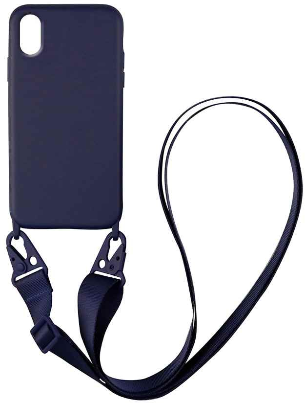 Θήκη CarryHang Liquid Silicone Strap Apple iPhone XR Μπλε Σκούρο - My Colors - Μπλε Σκούρο - iPhone XR