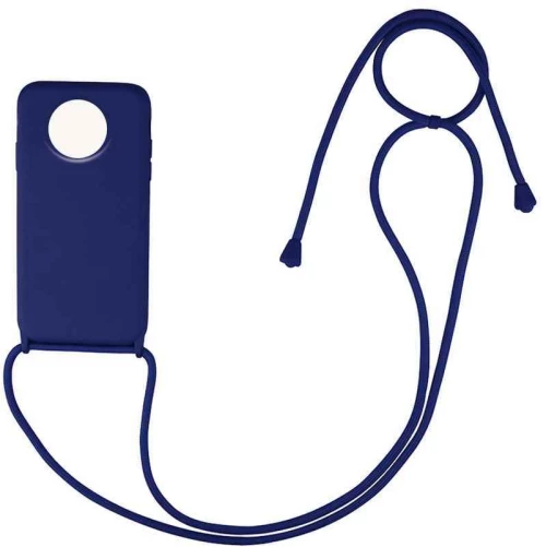 Θήκη Σιλικόνης με Κορδόνι CarryHang Xiaomi Redmi Note 9T Μπλε Σκούρο - My Colors - Μπλε Σκούρο - Redmi Note 9T