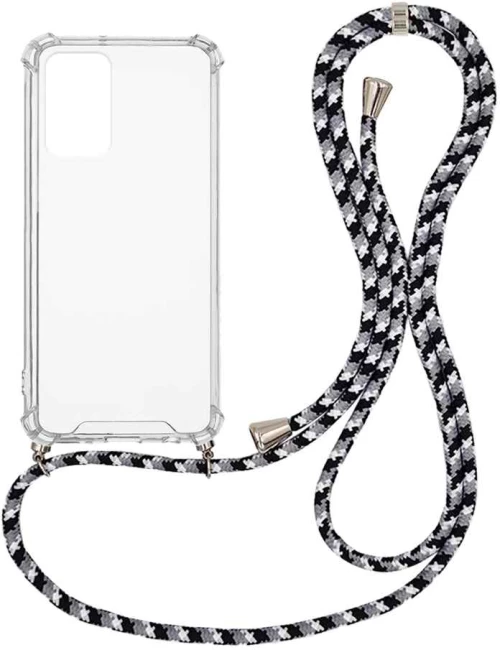 Θήκη Σιλικόνης με Κορδόνι Sonique Armor Clear Xiaomi Redmi Note 10 Pro Rainbow Μαύρο - Sonique - Rainbow Μαύρο - Redmi Note 10 Pro