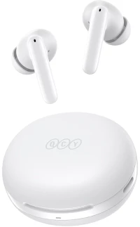 QCY T13 ANC 2 White - TWS 28dB active noise canceling 10mm drivers, BT 5.3 30 hours True Wireless