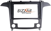 Ford S-Max 2006-2012 (auto A/C) - Πρόσοψη, Καλωδίωση & CANbus Box για Tablet 9"