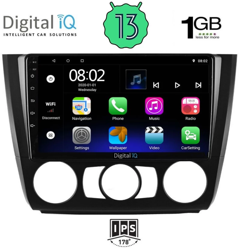 DIGITAL IQ RSA 1040_GPS A/C (9inc) MULTIMEDIA TABLET OEM BMW S.1  E81-82-87-88 mod. 2004-2013