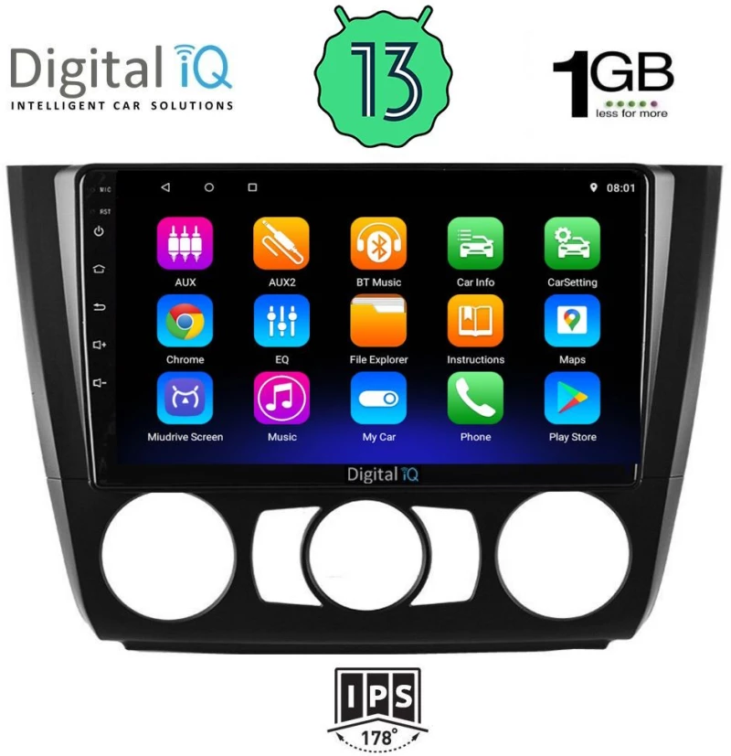 DIGITAL IQ RSA 1040_GPS A/C (9inc) MULTIMEDIA TABLET OEM BMW S.1  E81-82-87-88 mod. 2004-2013