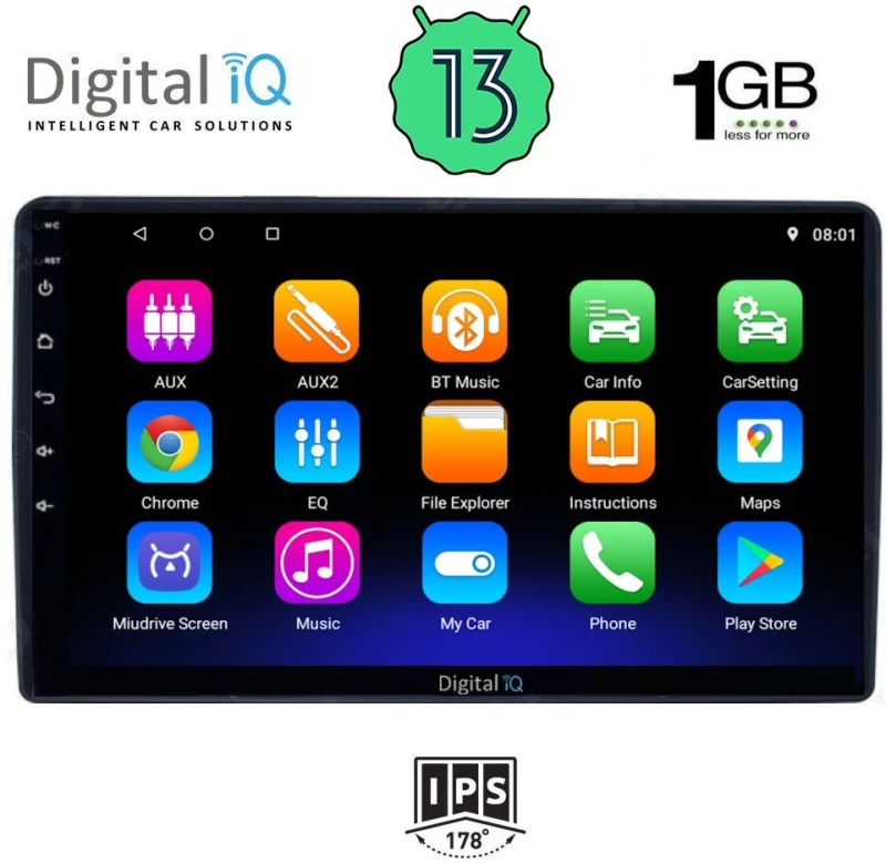 DIGITAL IQ RSA 1081_GPS (9inc) MULTIMEDIA TABLET OEM CITROEN – PEUGEOT mod. 2008-2018