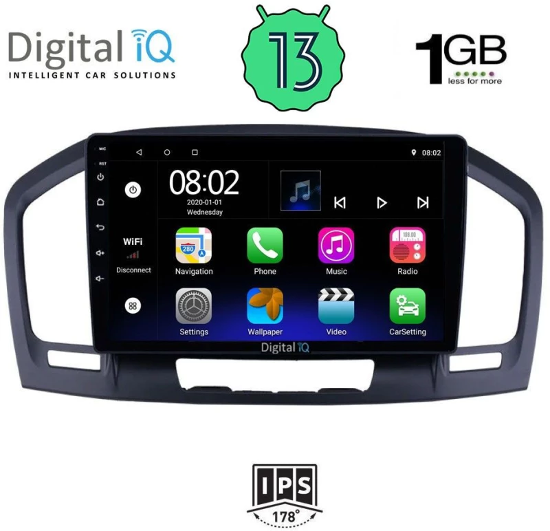 DIGITAL IQ RSA 1491_GPS (9inc) MULTIMEDIA TABLET OEM OPEL INSIGNIA mod.2008-2013
