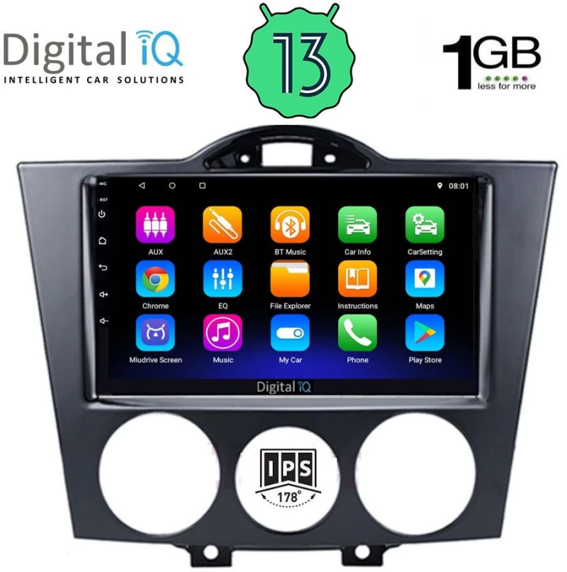 DIGITAL IQ RSA 1394_GPS (9inc) MULTIMEDIA TABLET OEM MAZDA RX8 mod. 2001-2008