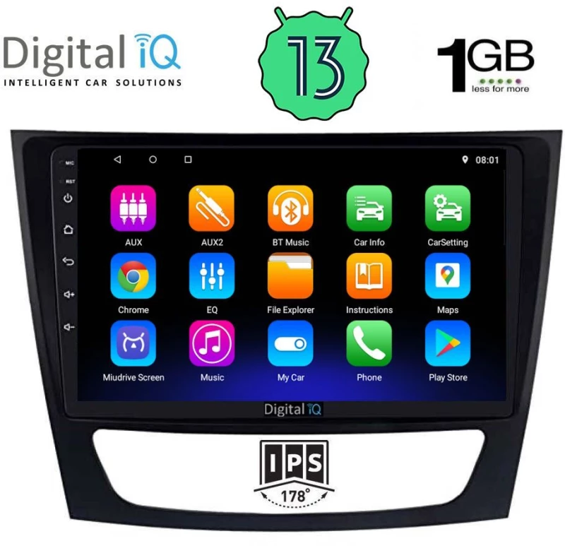 DIGITAL IQ RSA 1408_GPS (9inc) MULTIMEDIA TABLET OEM MERCEDES E (W211) – CLS (W219) mod. 2003-2009