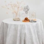 Τραπεζομάντηλο Ηρώ 140 x 180 + (6) 45 x 45 Borea Home Textiles - Εκρού