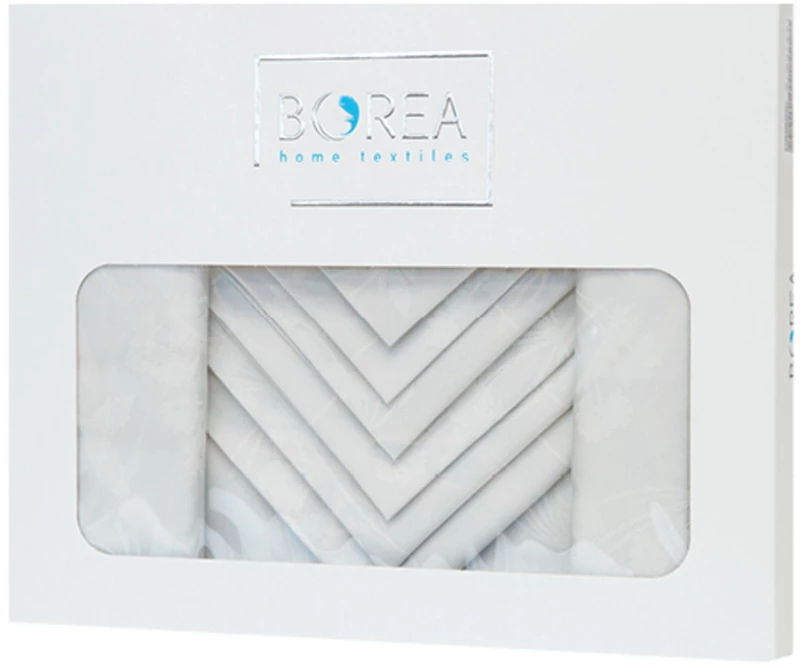 Τραπεζομάντηλο Ηρώ 140 x 180 + (6) 45 x 45 Borea Home Textiles - Εκρού