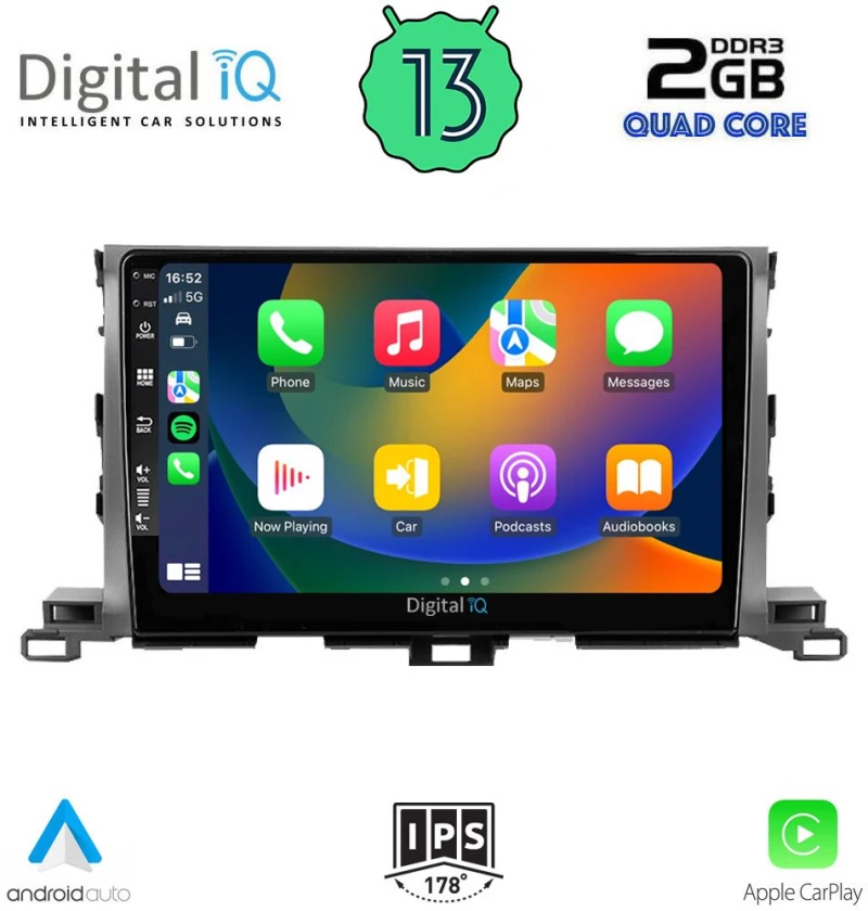 DIGITAL IQ BXH 3700_CPA (10inc) MULTIMEDIA TABLET OEM TOYOTA HIGHLANDER mod. 2014-2019