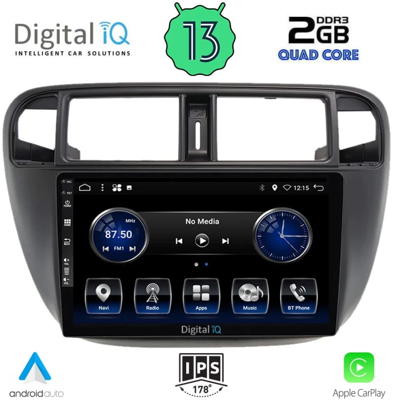DIGITAL IQ BXH 3186_CPA (9inc) MULTIMEDIA TABLET OEM HONDA CIVIC mod. 1995-2001