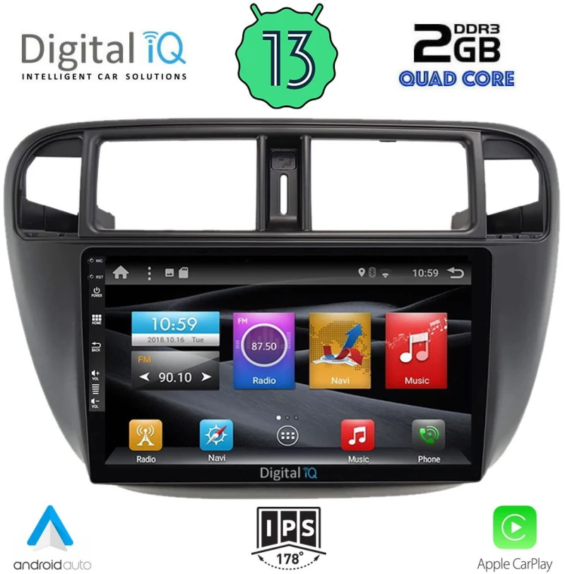 DIGITAL IQ BXH 3186_CPA (9inc) MULTIMEDIA TABLET OEM HONDA CIVIC mod. 1995-2001