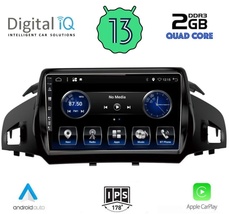 Digital IQ BXH 3160_CPA (9inc) Οθόνη αυτοκινήτου Ford Kuga 2013 > - C-Max 2011 >