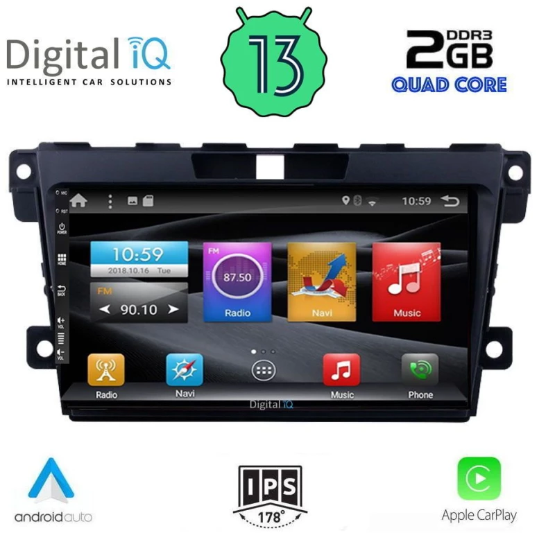 Digital IQ BXH 3389_CPA (9inc) Οθόνη αυτοκινήτου OEM MAZDA CX7 mod. 2006-2012