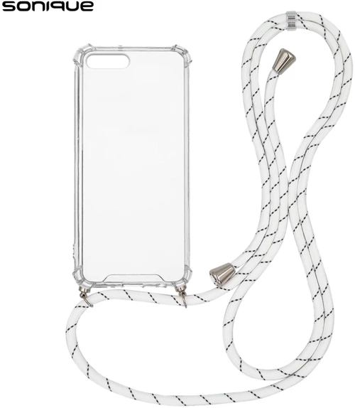 Θήκη Σιλικόνης με Κορδόνι Sonique Armor Clear Apple iPhone 7 Plus / iPhone 8 Plus Rainbow Λευκό - Sonique - Rainbow Λευκό - iphone 7 Plus, iphone 8 Plus