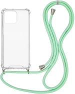 Θήκη Σιλικόνης με Κορδόνι Sonique Armor Clear Apple iPhone 13 Pro Max Βεραμάν - Sonique - Βεραμάν - iPhone 13 Pro Max