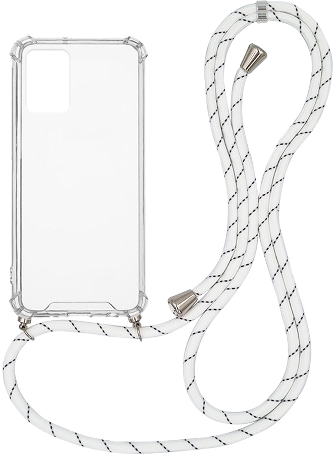 Θήκη Σιλικόνης με Κορδόνι Sonique Armor Clear Realme 9i Rainbow Λευκό - Sonique - Rainbow Λευκό - Realme 9i