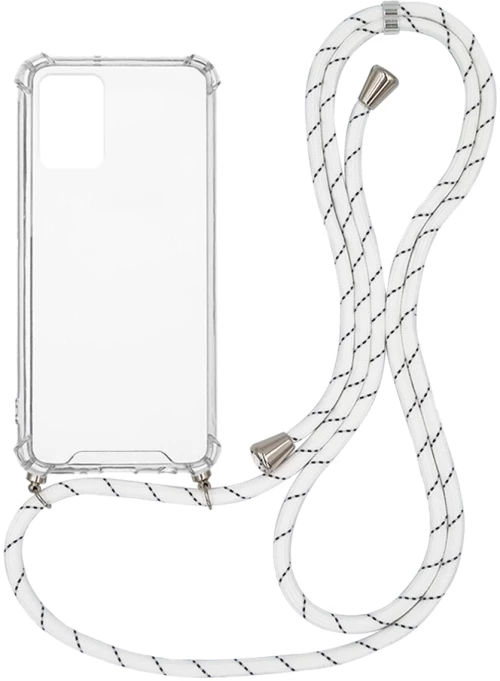 Θήκη Σιλικόνης με Κορδόνι Sonique Armor Clear Realme 9i Rainbow Λευκό - Sonique - Rainbow Λευκό - Realme 9i