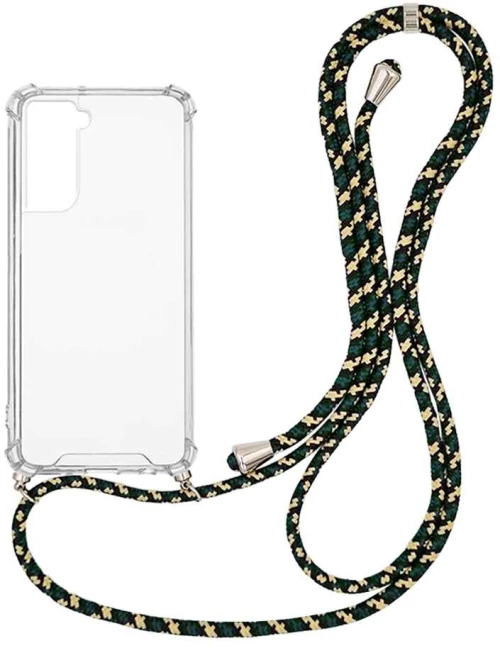 Θήκη Σιλικόνης με Κορδόνι Sonique Armor Clear Samsung Galaxy S22 Rainbow Πράσινο - Sonique - Rainbow Πράσινο - Galaxy S22