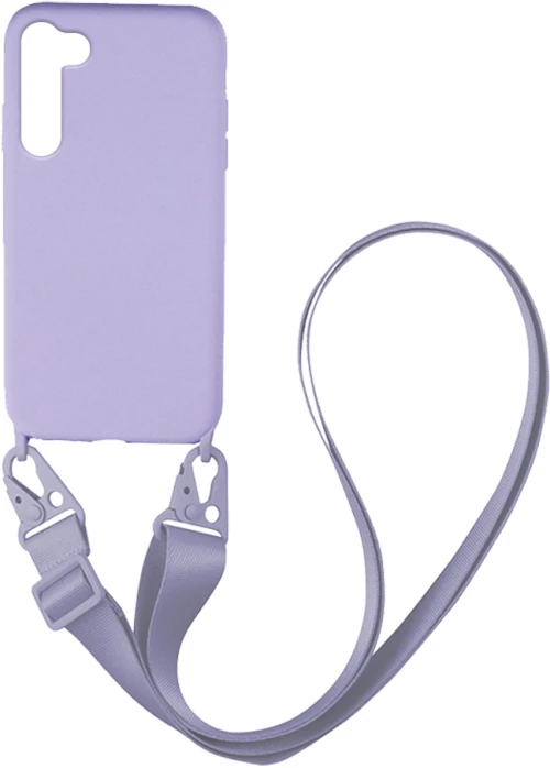 Θήκη CarryHang Liquid Silicone Strap Samsung Galaxy S23 Λιλά - My Colors - Λιλά - Galaxy S23