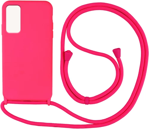 Θήκη Σιλικόνης με Κορδόνι CarryHang Xiaomi Redmi Note 11 4G / Redmi Note 11S Φουξ - My Colors - Φουξ - Redmi Note 11 4G, Redmi note 11S