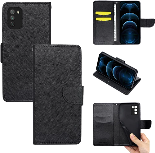 Θήκη Βιβλίο Sonique Trend Book Xiaomi Poco M3 Μαύρο - Sonique - Μαύρο - Poco M3