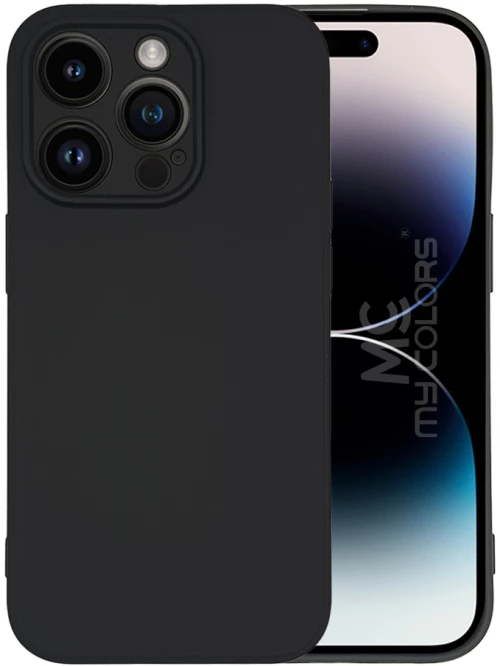 Θήκη Σιλικόνης My Colors Apple iPhone 14 Pro Max Μαύρο - My Colors - Μαύρο - iPhone 14 Pro Max