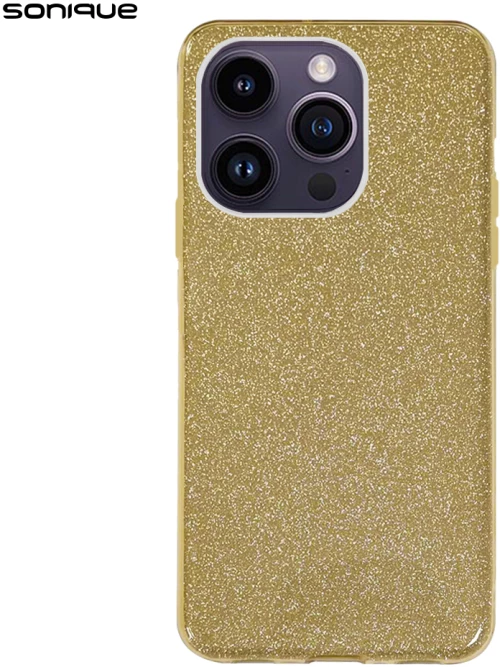 Θήκη Σιλικόνης Sonique Shiny Apple iPhone 14 Pro Χρυσό - Sonique - Χρυσό - iPhone 14 Pro