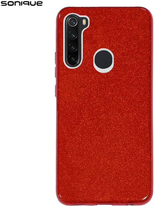 Θήκη Σιλικόνης Sonique Shiny Xiaomi Redmi Note 8 / Redmi Note 8 2021 Κόκκινο - Sonique - Κόκκινο - Redmi Note 8, Redmi Note 8 2021