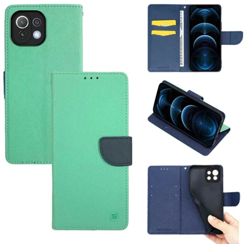 Θήκη Βιβλίο Sonique Trend Book Xiaomi Mi 11 Lite 4G/11 Lite 5G/11 Lite 5G NE Βεραμάν / Σκούρο Μπλε - Sonique - Βεραμάν / Σκούρο Μπλε - Mi 11 Lite 4G/11 Lite 5G/11 Lite 5G NE