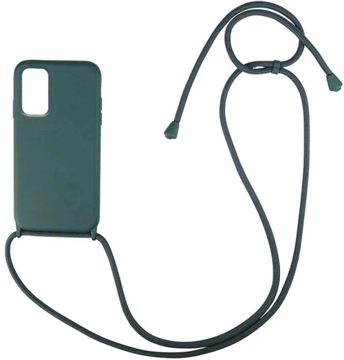 Θήκη Σιλικόνης με Κορδόνι CarryHang Samsung Galaxy A33 5G Πράσινο Σκούρο - My Colors - Πράσινο Σκούρο - Galaxy A33 5G